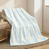 Dog Paw Print Throw Lightweight 240G Flannel Blanket Soft Skin-Friendly For Summer Cooling