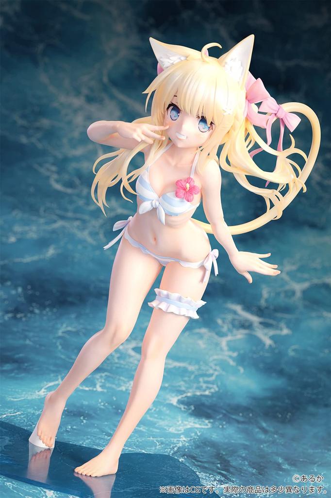 Kemomimi Gakuen Illustrated by Aruka Scale Painted Finished Figure "Blonde-chan" 1/7