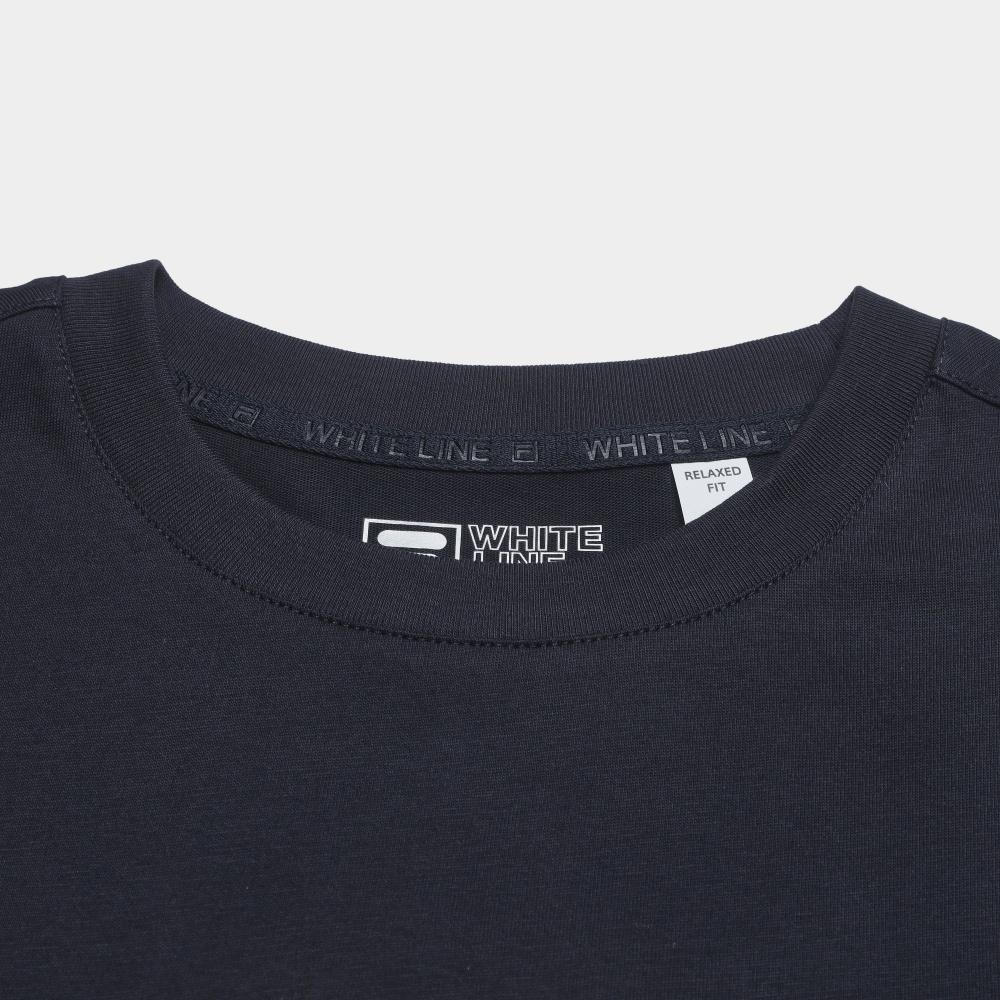 Fila Original Versatile Cute Dog Embroidery T-Shirt Women Tops Legendary-Blue F61W629106FNV