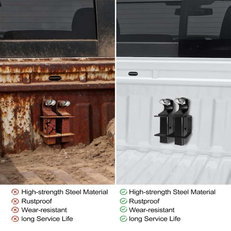 Steel Trailer Hitch Organizers Bracket For Truck Bed Supports 300 LBS Capacity Easy Mounting And Anti Rust Coating