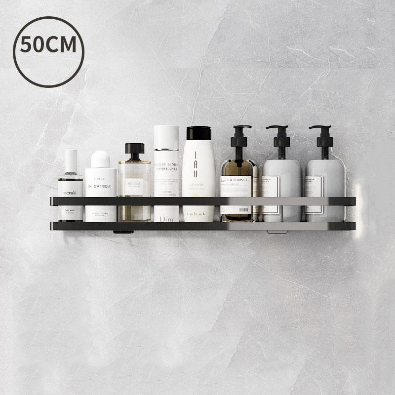 White/Black Bathroom Shelf Wall Mounted Shower Storage Rack Stainless Steel Bath Shampoo Holder Basket Holder Bath accessories