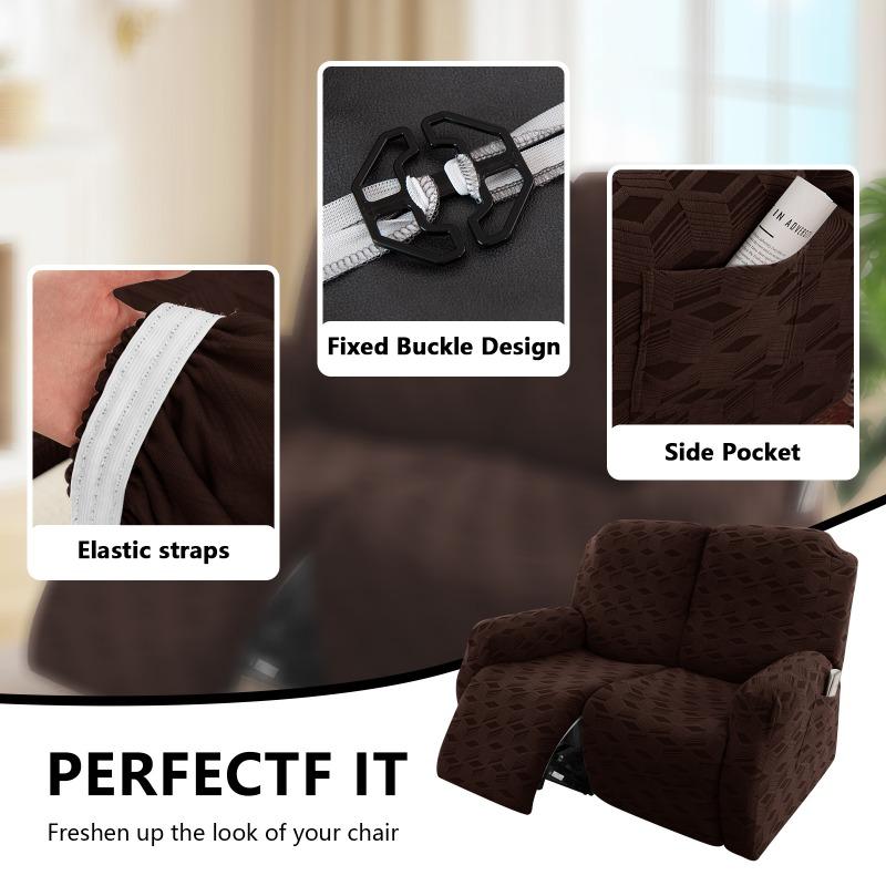 Elastic Jacquard Armchair Chair Cover 2 Seater 6pcs/set Recliner Sofa Cover for Living Room Relax Slipcover Protector