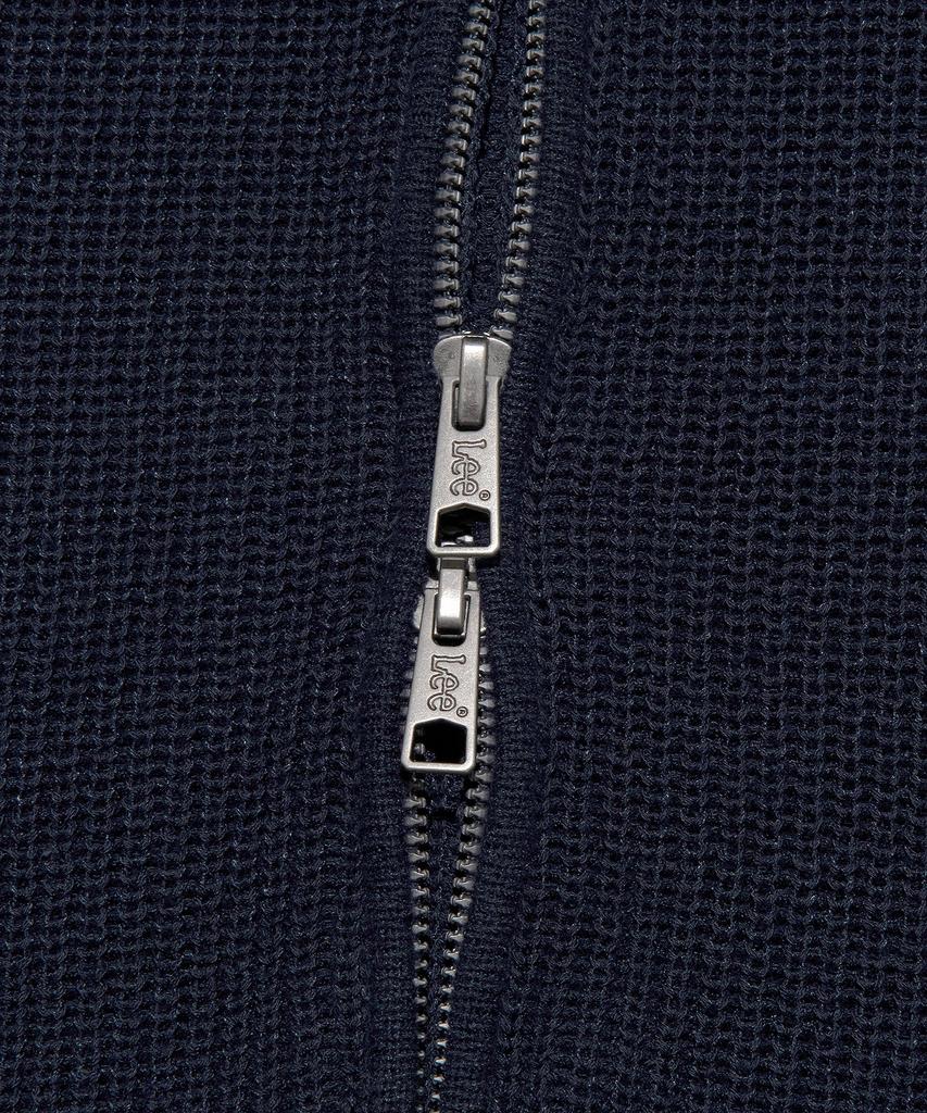 Lee Zip-Up V-Neck Cardigan Navy