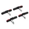 2 Pairs Bike V Brake Pads No Noise Colorful Bike Brake Blocks for Mountain Bike Road Bike