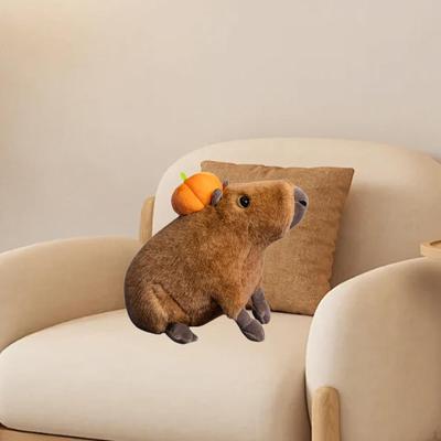Boneca de pelúcia Capivara, brinquedo de pelúcia Capivara, ornamento, desenho animado, animal fofo de carro para