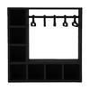 Doll Clothes Closet Wardrobe with 10 Hangers Doll Accessories Display Box Figures Clothing Storage Cabinet