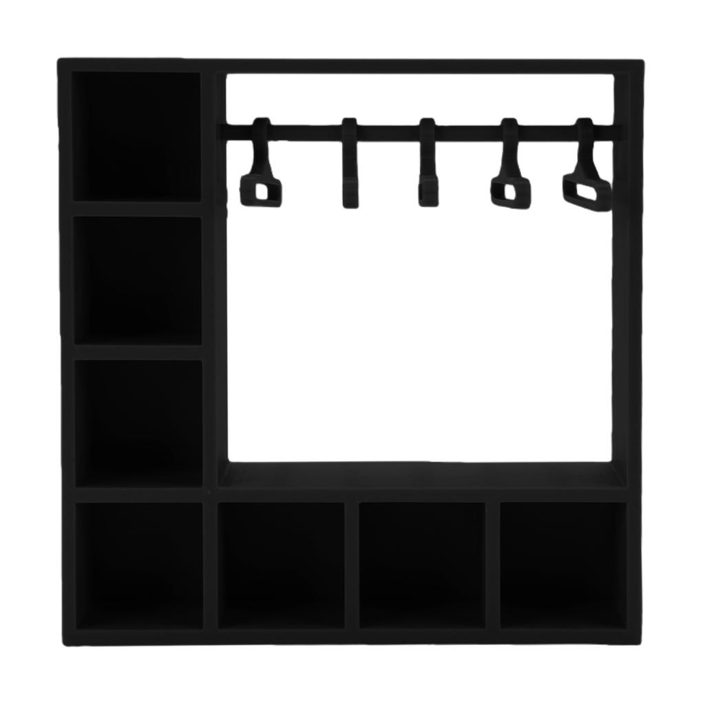 Doll Clothes Closet Wardrobe with 10 Hangers Doll Accessories Display Box Figures Clothing Storage Cabinet