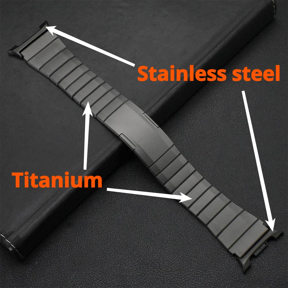 Titanium Strap for Samsung Galaxy Watch 8 44mm 40mm 8 Classic 46mm Luxury Metal Band for Galaxy Watch 4 5 6 7 Ultra 47mm Accessories