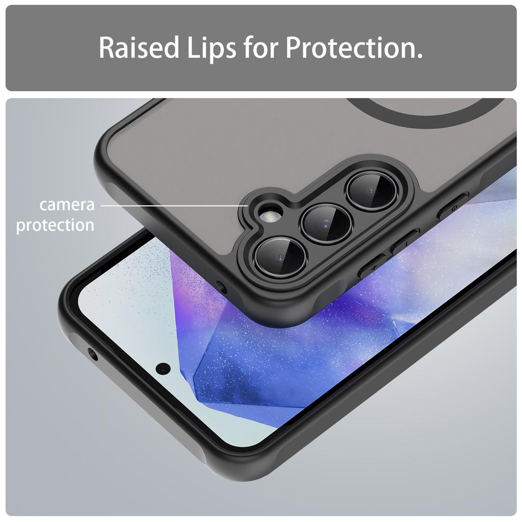 Samsung Galaxy S25 Plus Phone Case,Magnetic Shockproof Phone Case,Bumper Hybrid Cover for Samsung Galaxy S25 Plus