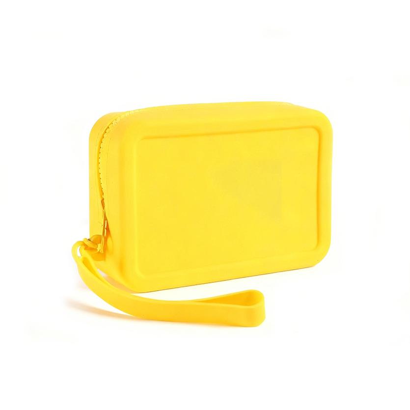 Wear Resistant Silicone Travel Cosmetic Bag Easy Clean Pouch Toiletries Daily Travel Use Gift For Women Makeup Lovers Travelers
