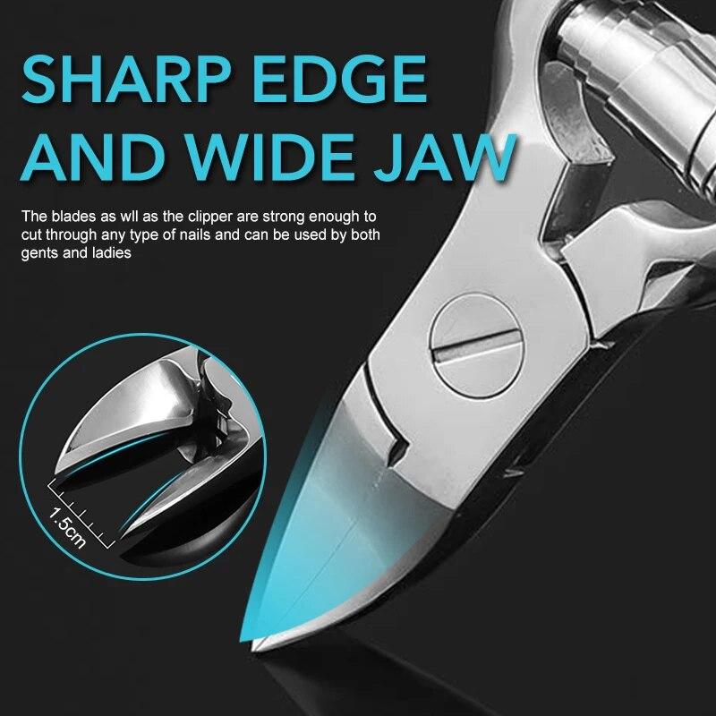 1 Stück Nagelknipser für eingewachsene Zehennägel, superscharfer Nageltrimmer mit langem Griff, professioneller Maniküre- und Pediküre-Werkzeug
