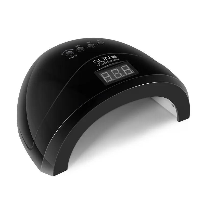 

Сушилка для ногтей УФ-светодиодная лампа 48 Вт для маникюра 30 светодиодов для сушки гель-лака для ногтей Ice Nail Lamps 4 таймера с ЖК-дисплеем Инструменты для ногтей EU чёрный