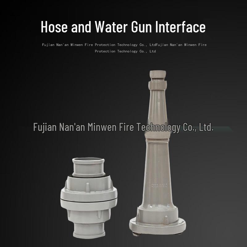 Fire Hose Nozzle and Connector Set 100-Tooth Thread