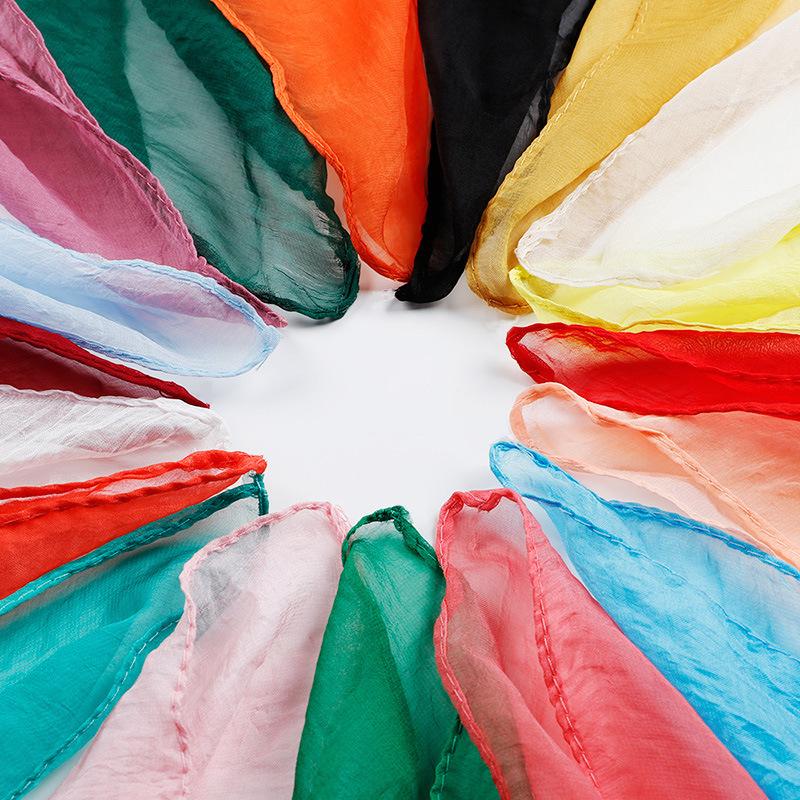 Nowe jedwabne imitacje szalików 70x70cm Damskie uniwersalne małe kwadratowe gładkie szaliki szyfonowe szaliki muślinowe prezent na imprezę