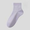 Women's Spring and Summer Thin Breathable Pure Cotton Anti-odor Summer Thin Girls Boneless Mesh Short Socks Mid-calf Socks