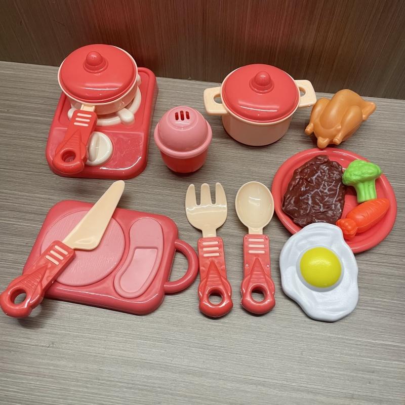 Non-Toxic 13/14Pcs Children Pretend Simulated Kitchen Toys Cookware Toys Fruit And Vegetable Children S Toy Children Kitchen Food Set
