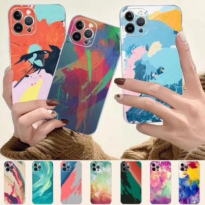 Applicable To Iphone15Pro Mobile Phone Case, Color Graffiti Mobile Phone Case Is Sent On Behalf Of Others, And Painted Anti-Drop Is Anti-Drop.