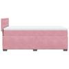 Pink Box Spring Bed with Mattress 100 x 200 cm Velvet