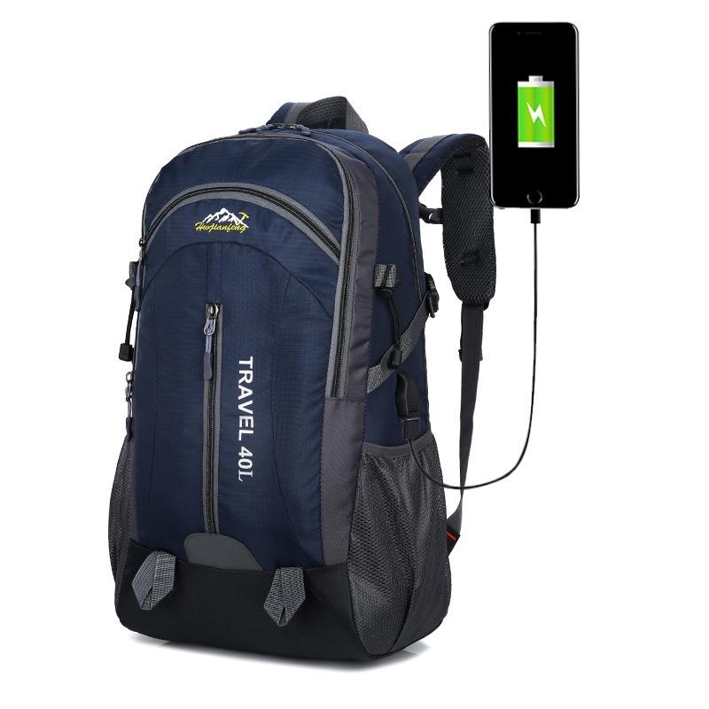 Spacious 40l Usb Breathable Charging Outdoor Sport Travel Camping Hiking Backpack