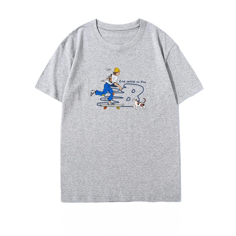 2025 Summer Fashion Trend New Brand Men's and Women's Short Sleeve T-shirt High-end Fashion Brand 100% Cotton Printed T-shirt