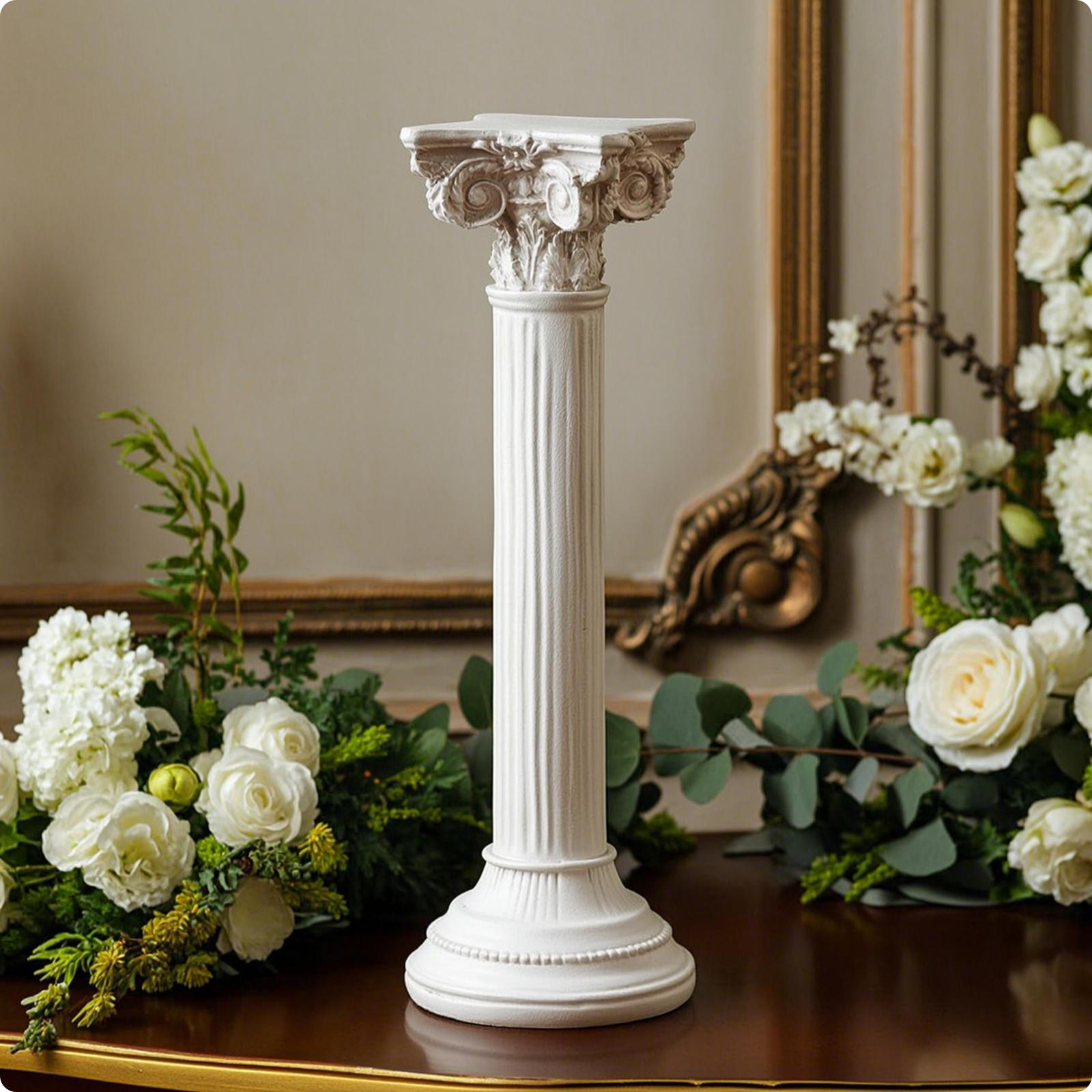 Roman Column Candlestick Architectural Candle Holder AntiqueStyle Pedestal