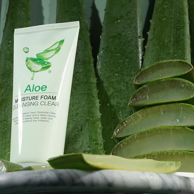 Pele vibrante, equilíbrio quebrado espuma de limpeza de aloe 180ml