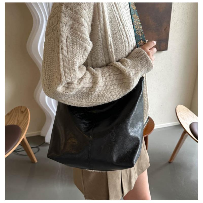 2025 Summer New Fashion Handheld Single Shoulder Crossbody Large Capacity Bucket Bag