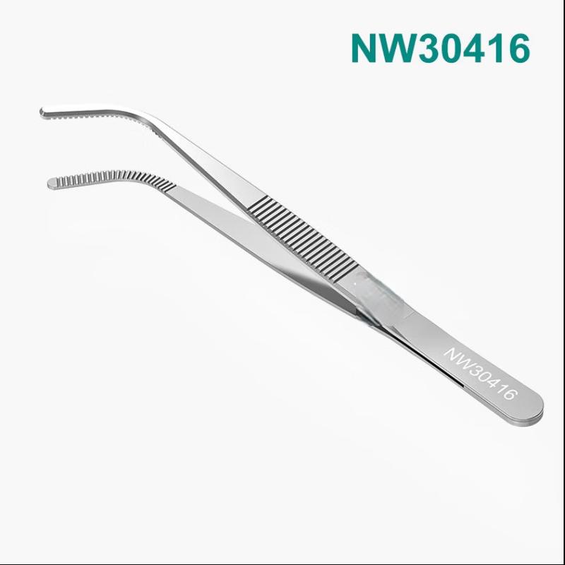 Thickened 304 Stainless Steel Laboratory Tweezers