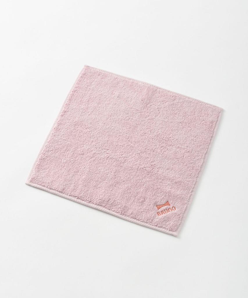 BRUNO BRUNO Logo Embroidered Towel Handkerchief, White, No Size, RBHB004-WH