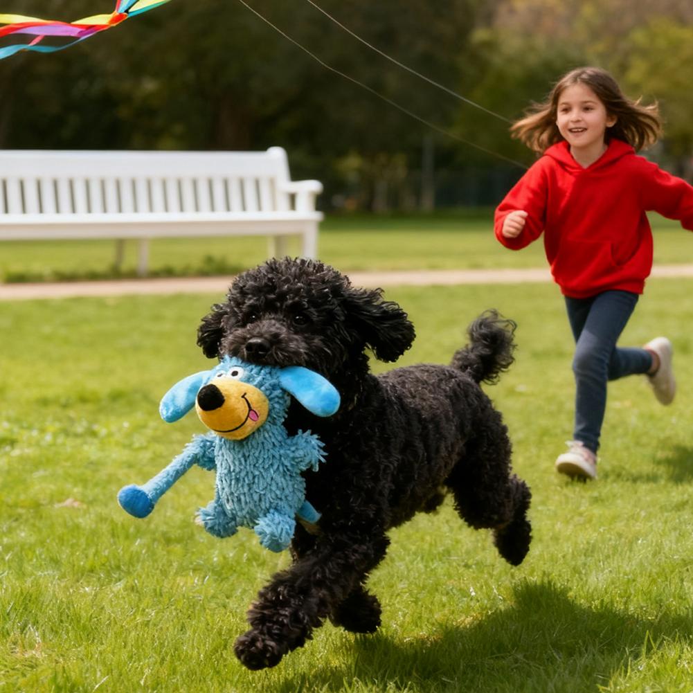 Durable Squeaky Dog Toys for Aggressive Chewers Plush Puppy Doll for Small Dogs, Interactive Chew & Teeth Grinding Pet Toy