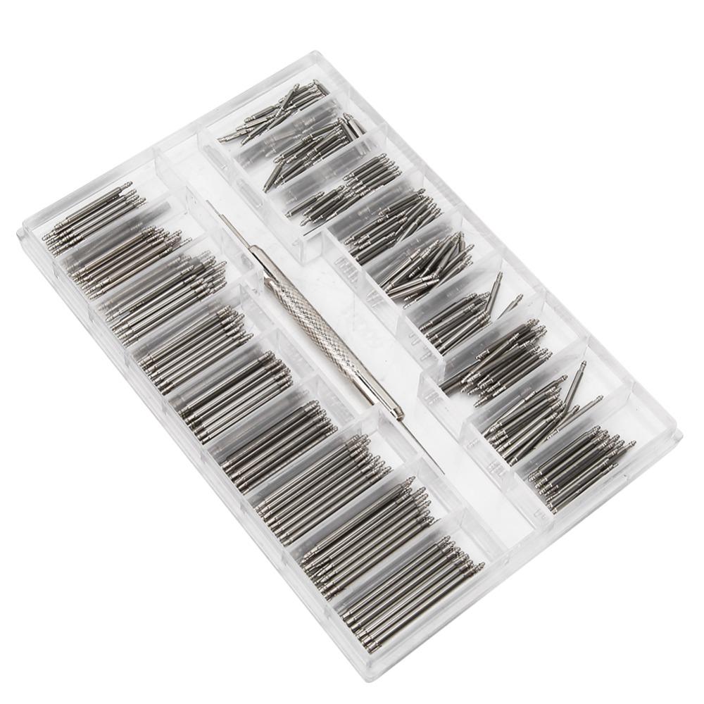 360Pcs Stainless Steel Watch Band Spring Bars Silver Watch Strap Link Remover Watch Repair
