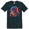 Goku Super Saiyan Blue T Shirt Neon Anime Warrior Graphic Art Tee Gift Electric