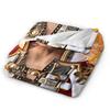 Super Soft Blanket Camping Cody Rhodes  Vintage Throw Blanket  Flannel Bedspread For Bedroom Street Trend Sofa Bed Cover