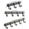 No Drill Wall Hook Rack Aluminum Door Holder Practical Towel Hanger Hook  Kitchen