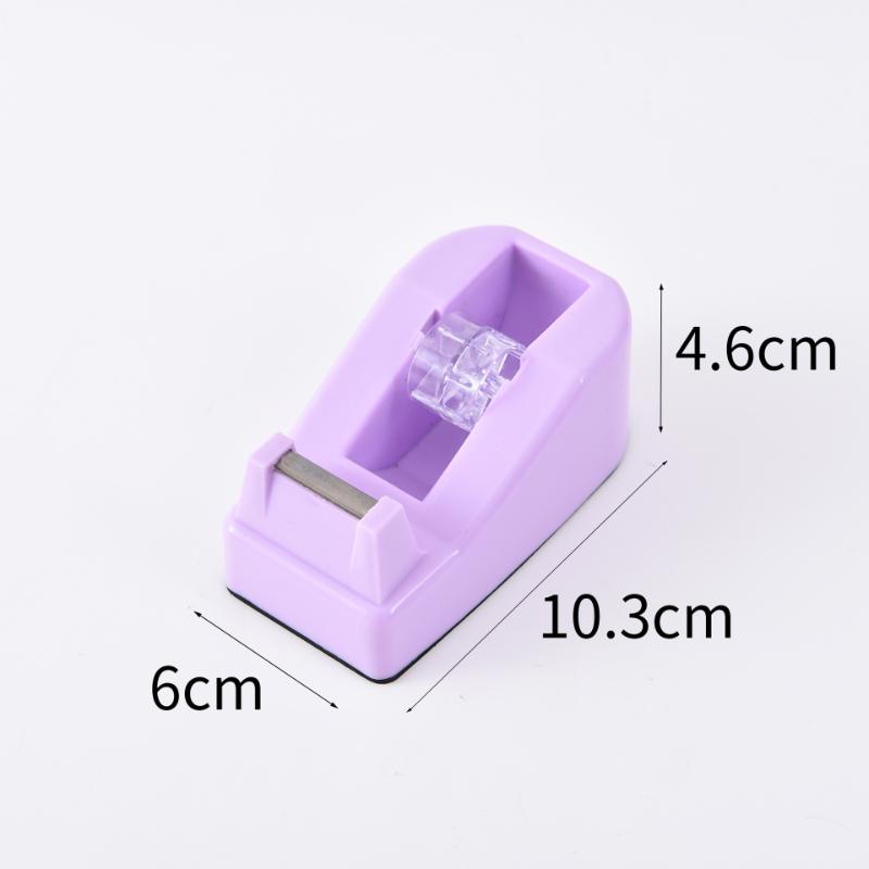 Macaron-colored Mini Tape Dispenser Creative Colorful Desktop Office Tape Machine Packaging Cutting Tool
