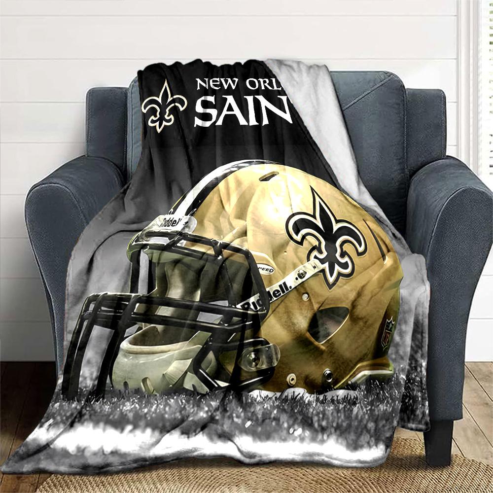 1pc Blanket - New Orleans Saints logo Print Design,Lightweight Blanket for Sofa,Bed- Soft &Warm,Gift for All Seasons
