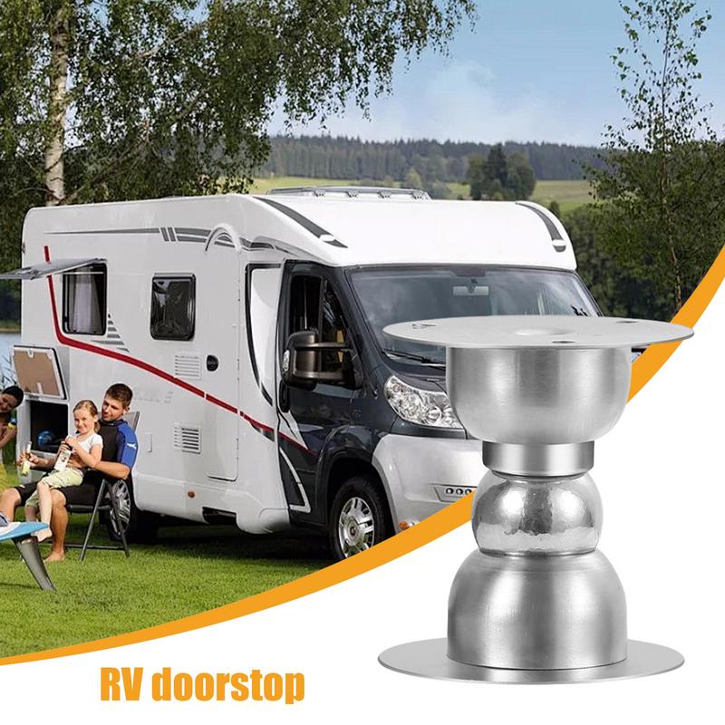 Silicone RV Door Holder RV Door Stop Holder Exterior 2 Installations Ways Magnetic Door Stopper With Strong Adhesive And Screws
