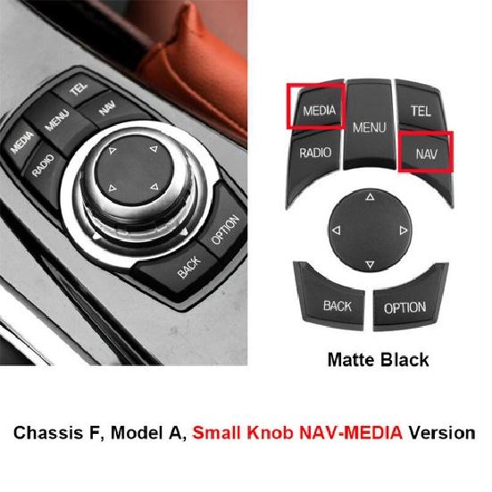Matte Black ABS Car Center MultiMedia Switch For BMW F Chassis F10 F20 F30 F25