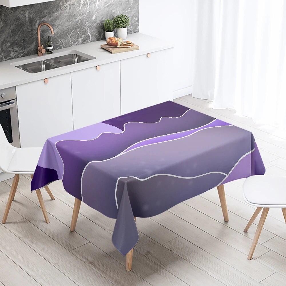 Abstract Minimalist Floral Face Lines Leaves Rectangle Tablecloth Boho  Wedding Decor Restaurant Table Kitchen