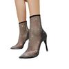 Women Trend Wild Net Sock Boots Chic All Match Pointed Stiletto High Heel Net Sock Boots
