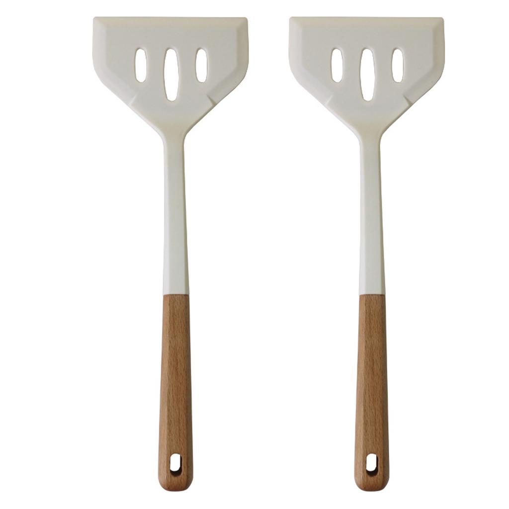 2Pcs Silicone Spatula Set Heat Resistant Nonstick Steak Spatula Kitchen Cooking Utensils Cookware Cooking Tool Set Spatula Kit