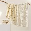 Soft Cotton Newborn Wrap Blanket Double-Layered Baby Quilt Soft Gauze Wrap Blanket  For Newborn