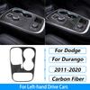 For Dodge Durango 2011-2020 Carbon Fiber Center Console Gear Shift Air Outlet AC CD Window Lift Trim Set Car Accessories Sticker