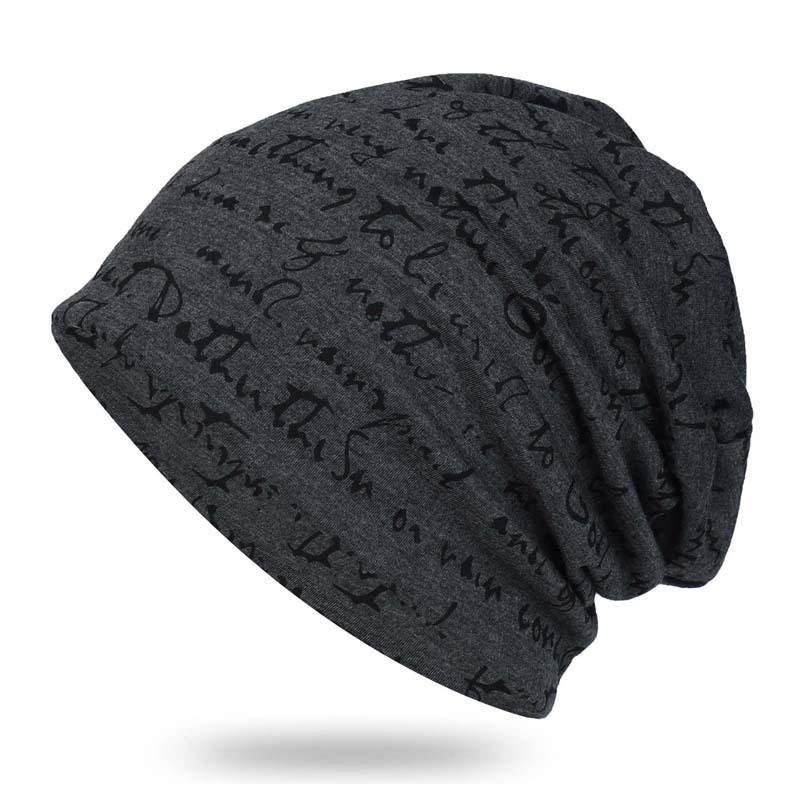Hip Hop Letter Knit Beanie With Breathable Polyester For Adults Spring Autumn Wear
