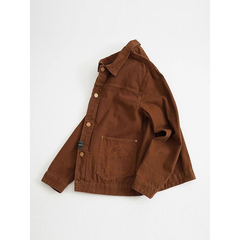 Ameijaji American Retro Pure Cotton Heavyweight Tough Guy Workwear Jacket Men's Autumn and Winter Foreign Trade Men's Short Jacket