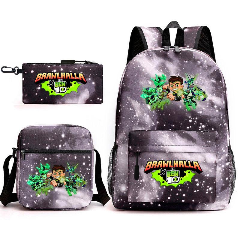 Hacker Junior Trend Starry Sky School Bag Three-piece Set