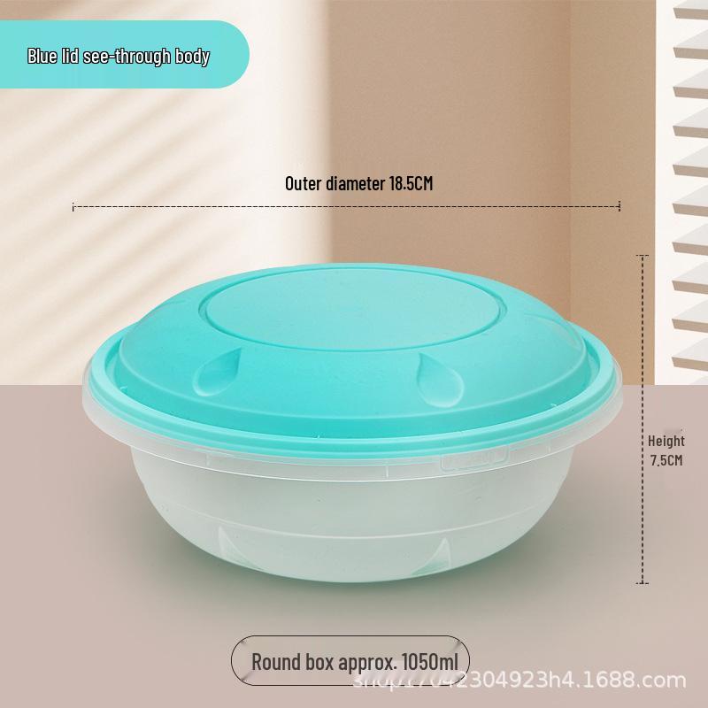 High-Quality Buckle Meal Box for Mala Tang, Hot Pot, and Pickled Fish - Thickened Round Anti-Theft Takeaway Soup Bowl