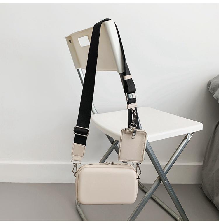 Men's Japanese Style Two-in-One Crossbody and Waist Bag - Functional and Trendy Square Design