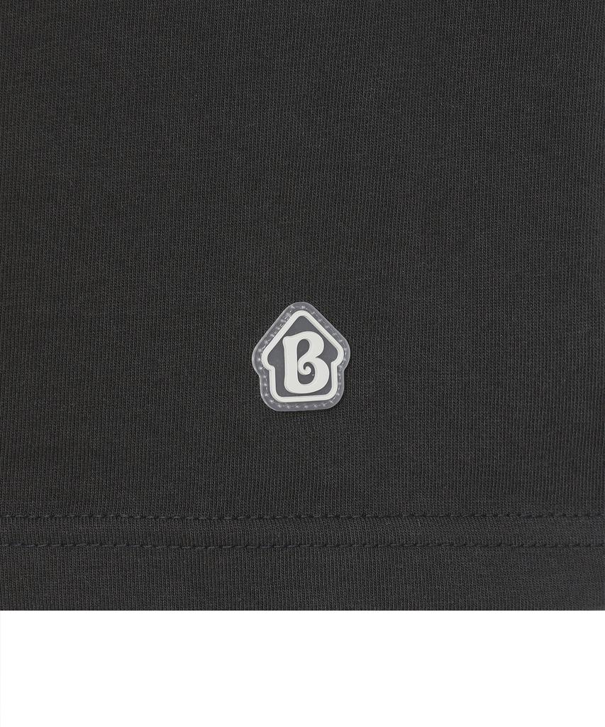 BAUF Star Puffed Slim Fit T-Shirt [Charcoal]