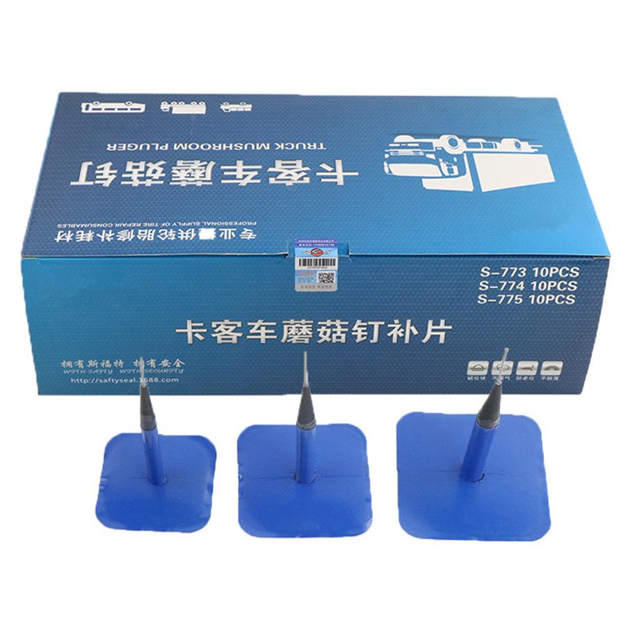 5PCS Tyre Plug Patch Auto Car Tire Puncture Repair Kit Wired Mushroom 88mm 12mm